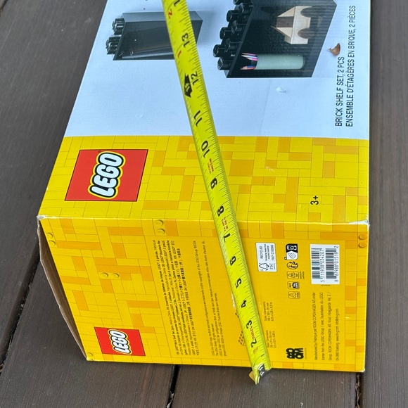 Lego 2-Piece Black Brick Shelf Storage Toy Display Set Ages 3+ - New, Dinged Box - Picture 8 of 11